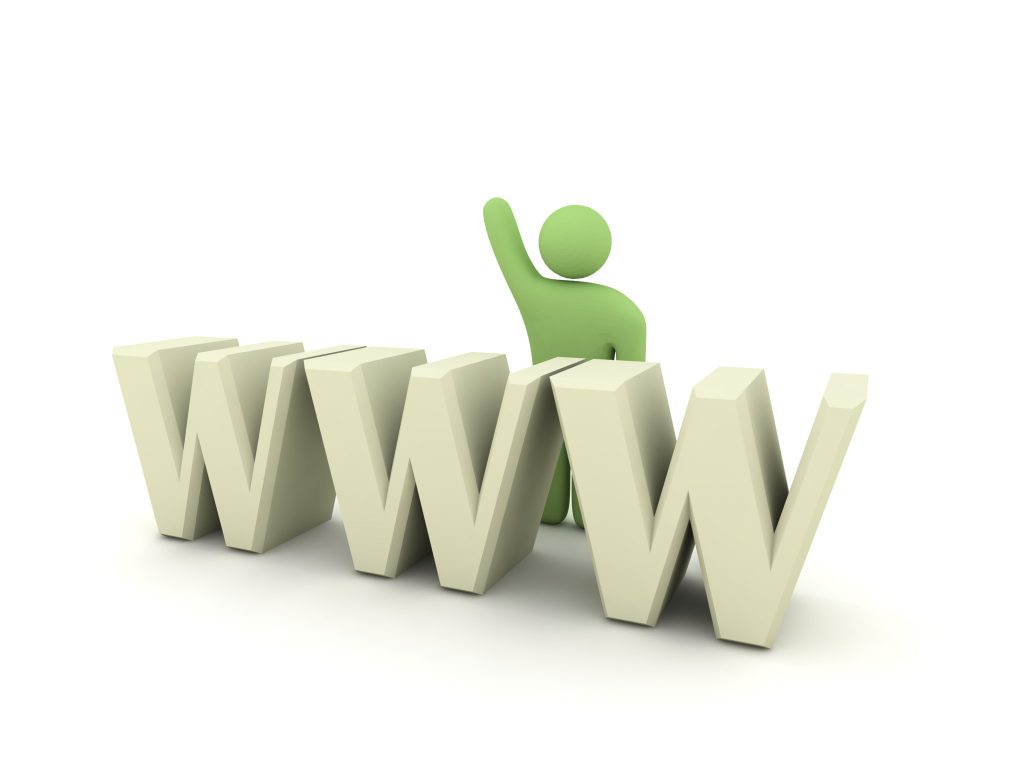 3 duże litery W. Symbolizują skrót World Wide Web