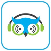 Logo projektu SoVo - dostępne radio internetowe - głowa sowy ze słuchawkami na uszach.